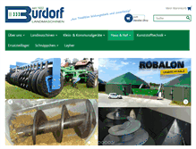 Tablet Screenshot of burdorf-landmaschinen.de